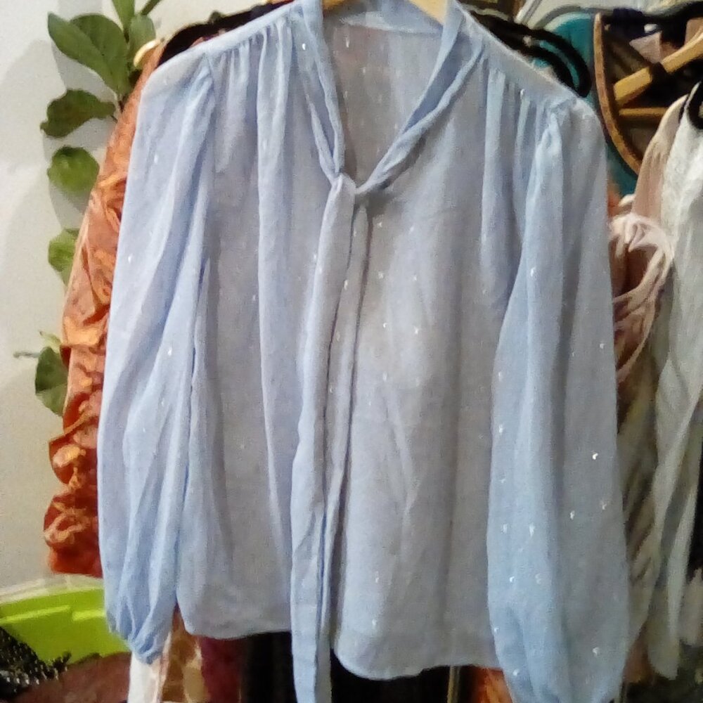 Light blue blouse